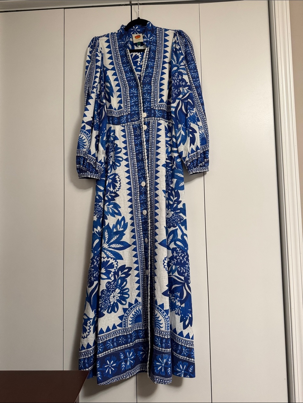 Farm Rio tapestry linen dress - Picture 3 of 6